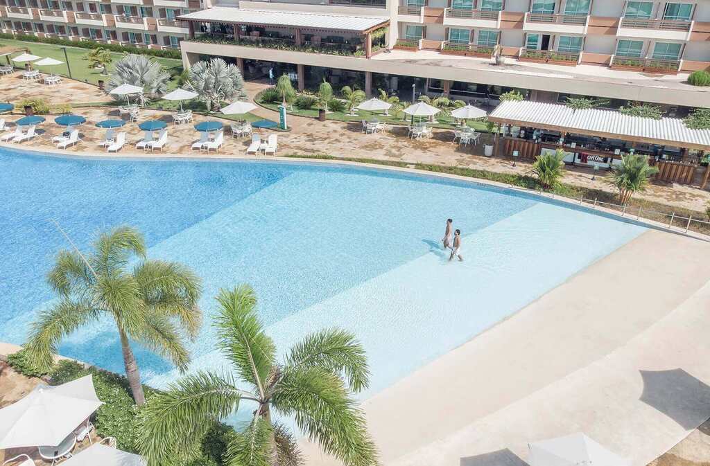 área de lazer em resort representando o programa Tô de Volta Amarante