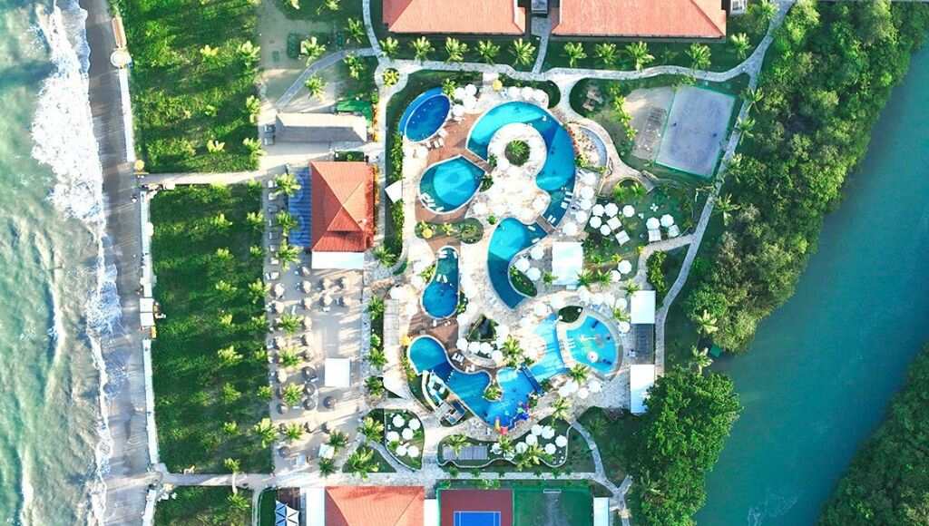área de lazer do melhor resort de Alagoas