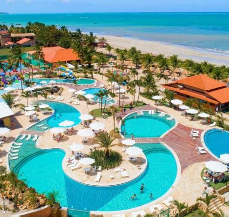 área de lazer de um dos melhores resorts All Inclusive do Nordeste