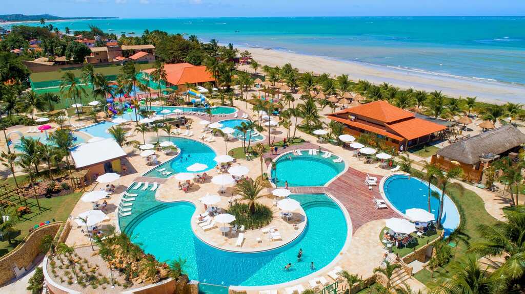 área de lazer de um dos melhores resorts All Inclusive do Nordeste