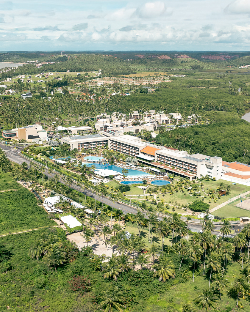 Vista aérea do Japaratinga Lounge Resort Vista aérea do Japaratinga Lounge Resort à beira-mar na Praia de Japaratinga em Alagoas.